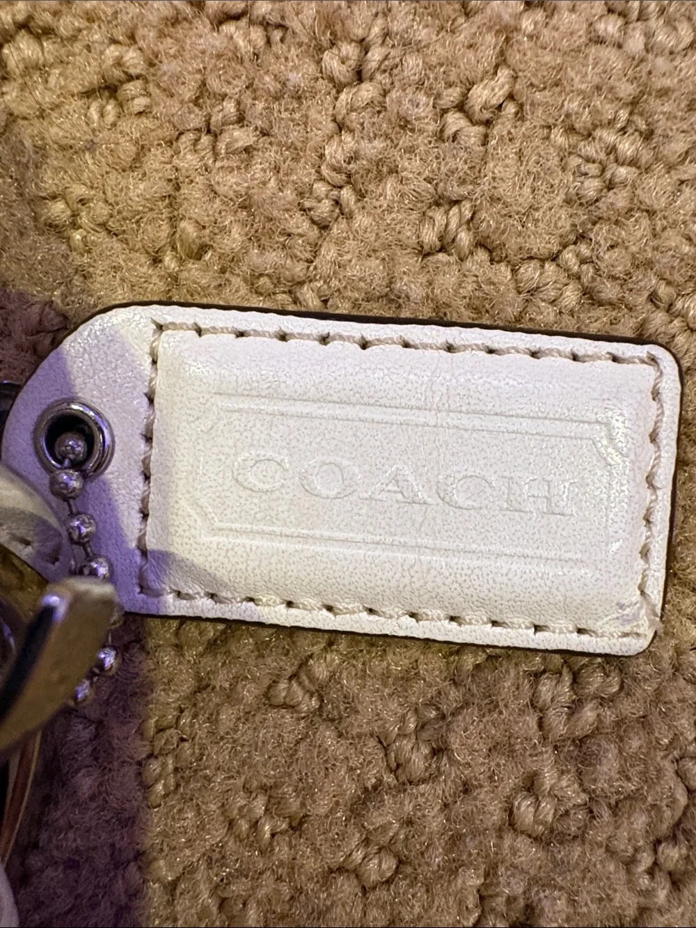 Coach Light Pink Signature Jacquard Hobo with Braided Strap - Picture 2 of 5